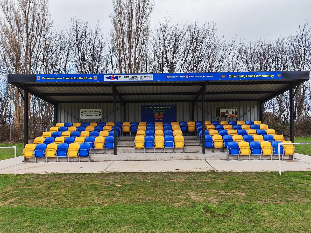PPFC sponsorship stand and matchday signage
