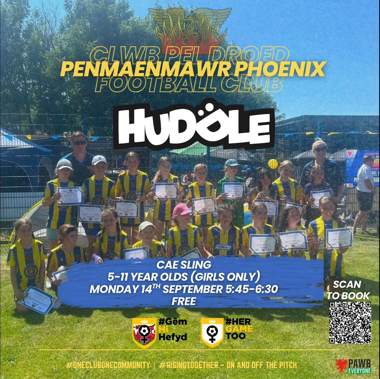 FAW Huddle session at Cae Sling on Monday 14 September