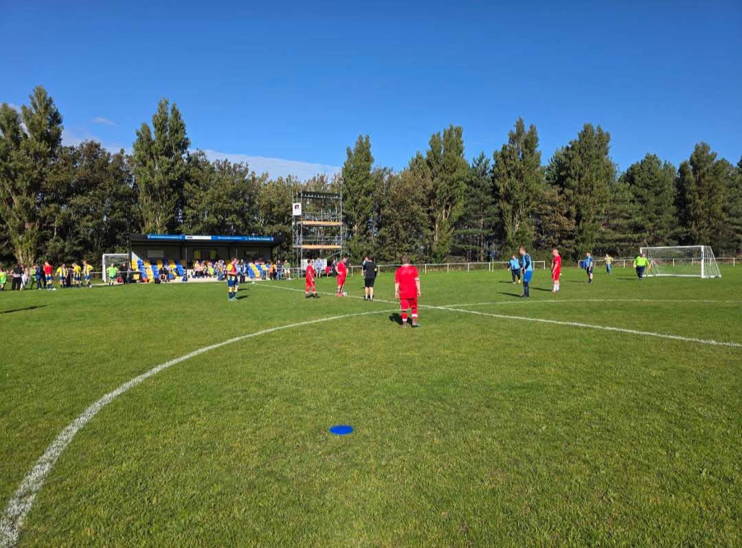 Players from the All Stars round robin playing on the Cae Sling pitch