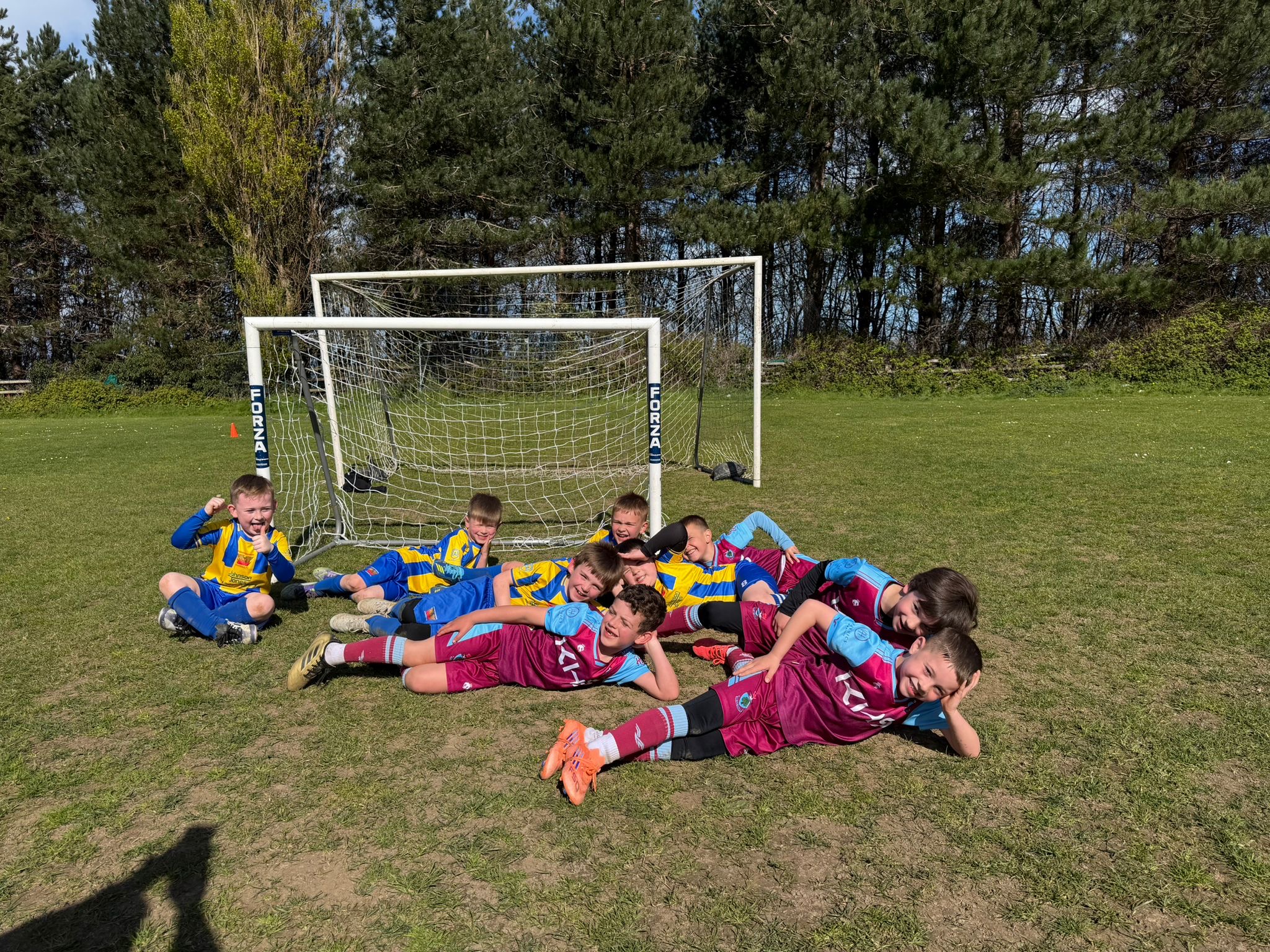 PPFC U6 boys against Colwyn Bay Jets