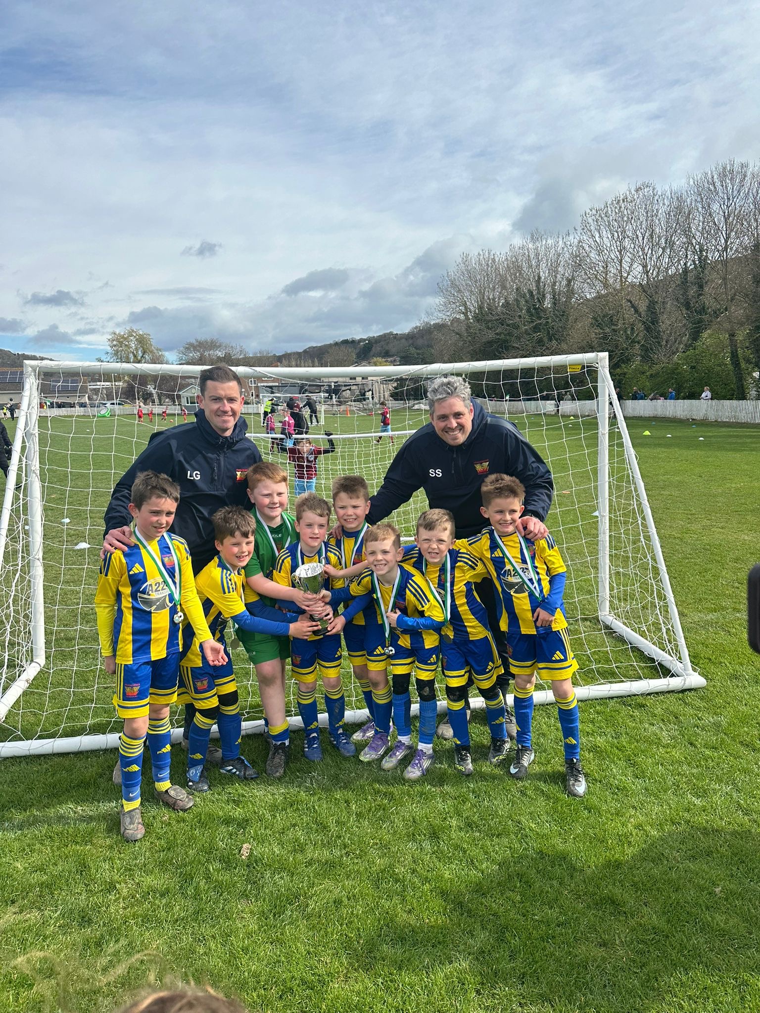 U8s at Mochdre Easter Tournament